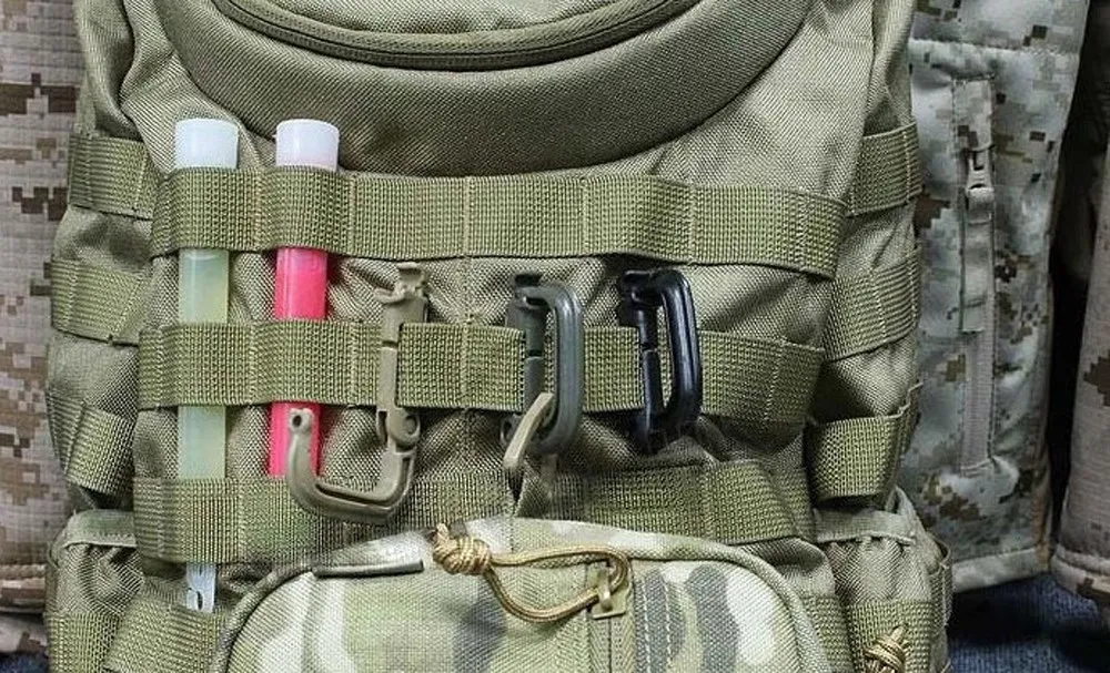 Горячая тактический рюкзак EDC Скоба оснастка d-кольцо клип брелок Карабин S