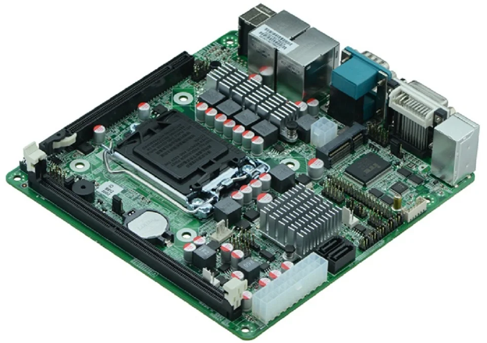 MINI_ITX промышленная Встроенная Материнская плата ITX_M61 поддержка LGA1155 Intel Core i3/i5/i7 Pentium 22 нм/32 нм процессор с 9* USB/6* COM