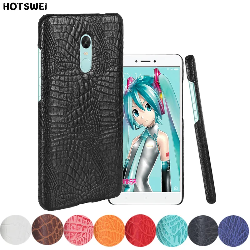 Redmi Note 4 New Case For Xiaomi 4X Global Version Luxury Crocodile Grain PU Leather Hard Back Bag Cover |
