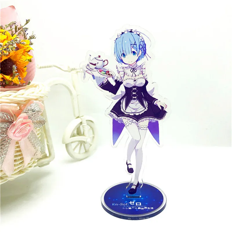 Re Life in a different world of zero acrylic toy anime Emiria Rem Ram action girl модель куклы 16 см подарок|Игровые
