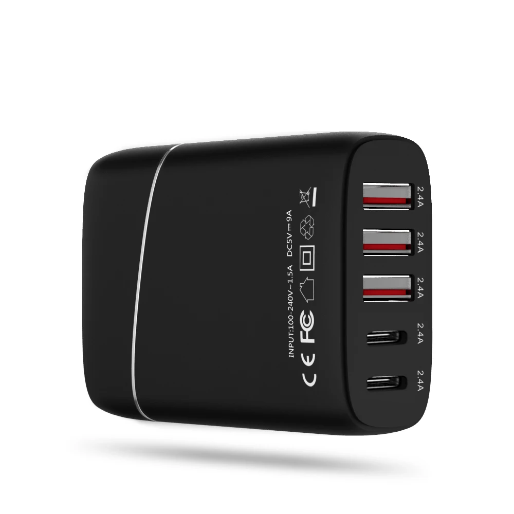 Зарядная Станция WAVLINK на 5 USB-портов 45 Вт/9 А | Мобильные телефоны и аксессуары