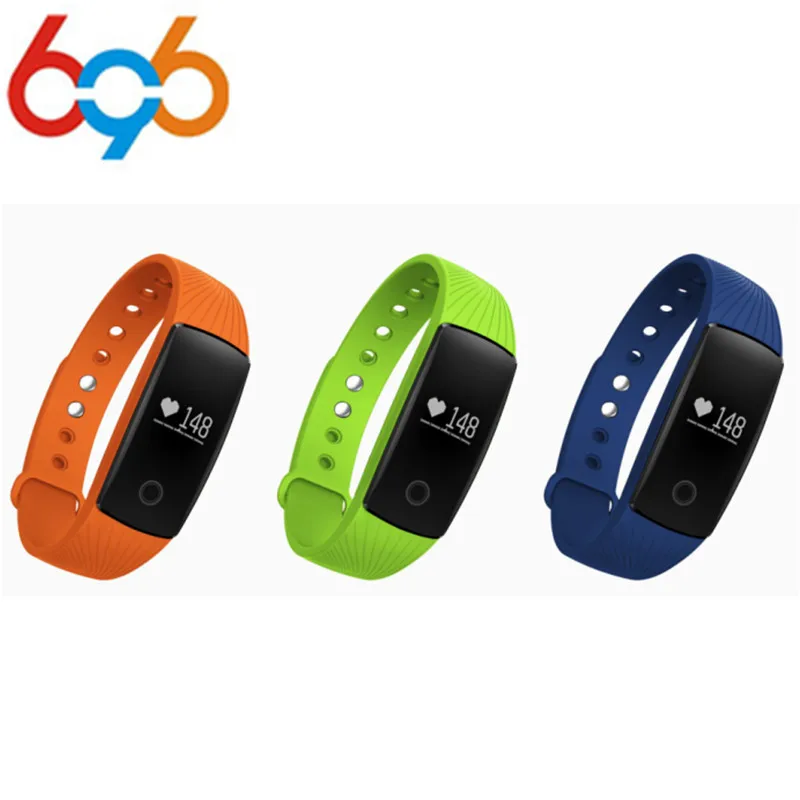 HearthRate Bluetooth Smart band Monitor best Wristband Fitness Tracker Veryfit 2.0 app pk xiao mi cicret bracelet | Электроника