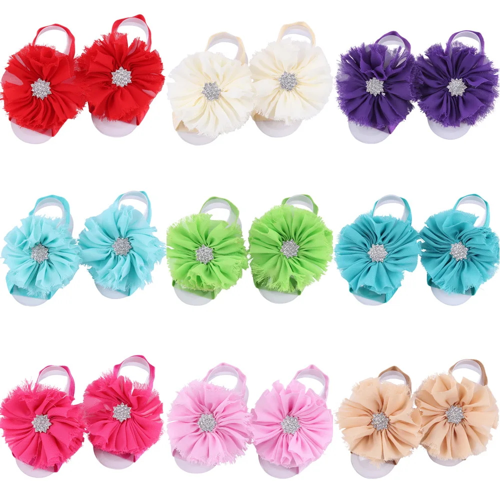 20 пар в комплекте шифоновые сандалии с открытыми ногами | Мать и ребенок