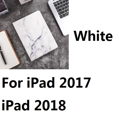 For iPad2017 2018 W Жесткий мраморный защитный чехол для iPad Air12 Mini12345 iPad234 iPad 9,7 дюймов Air Pro 10,5 iPad 10,2 - Цвет: For iPad2017 2018 W