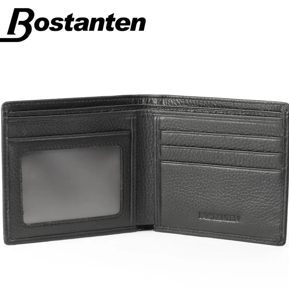 Мужские кошельки Bostanten из 100% натуральной кожи роскошные мужские брендовый