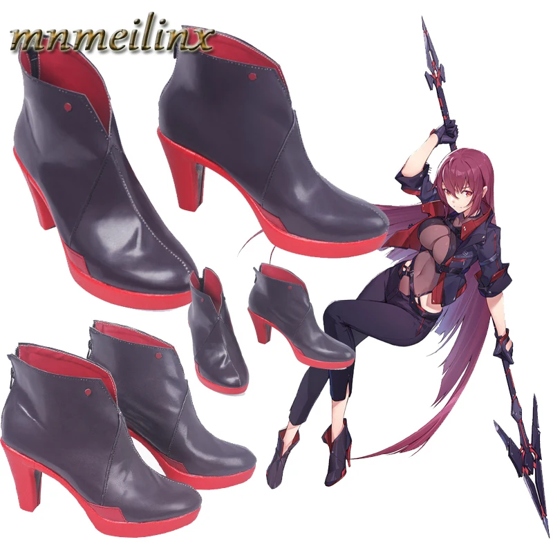 Судьба/большой заказ ботинки для косплея Lancer Scathach Костюмные сексуальные обувь на