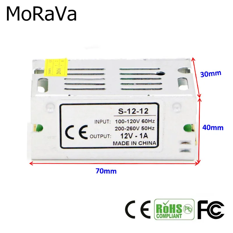 Источник питания DC 12 В 1A 2A 3A 5A 10A 12A 15A 20A 30A 40A трансформатор освещения для светодиодных лент переключения света адаптер питания драйвер