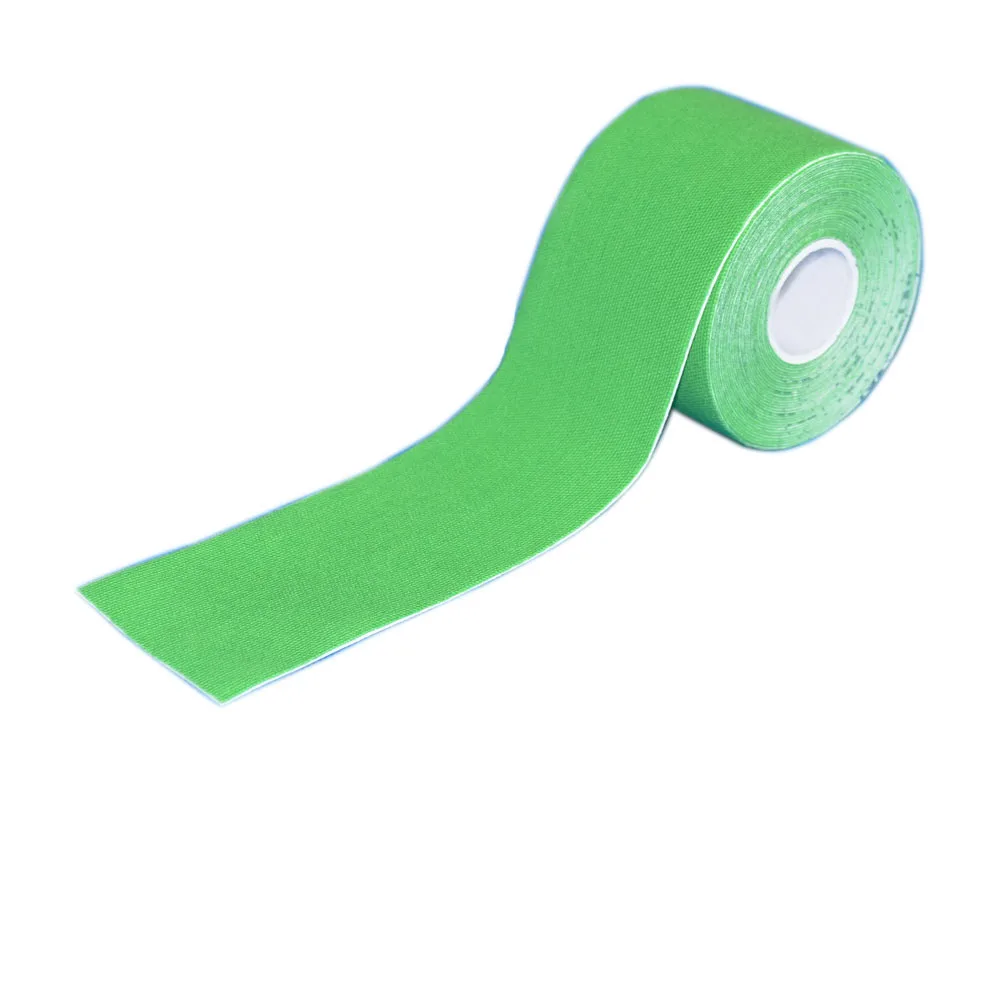 Green Macure Tape20 цвет 5см5м Спортивная Кинезиология Лента Хлопок Рок физиотерапия Баскетбол Футбол к активный колено боль мышцы ленты - Цвет: Green