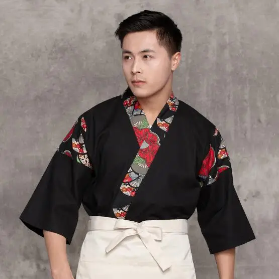 Женская рабочая одежда для суши японская кимоно шеф повара кухонная рубашка|japanese