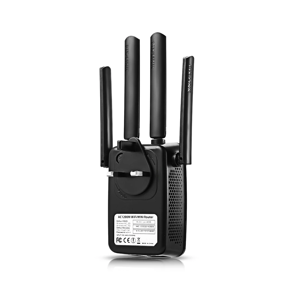 Pixlink LV ac05 Wi Fi Range Extender четыре антенны 1200 м 2.4 ГГц/5 ГГц двухдиапазонный Беспроводной