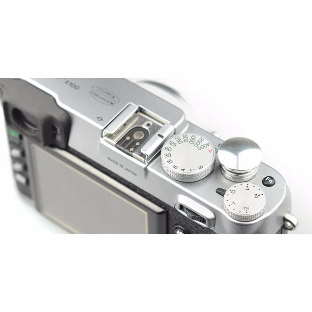 Серебристая мягкая кнопка для Leica Contax Fujifilm X100 Размер: L | Электроника