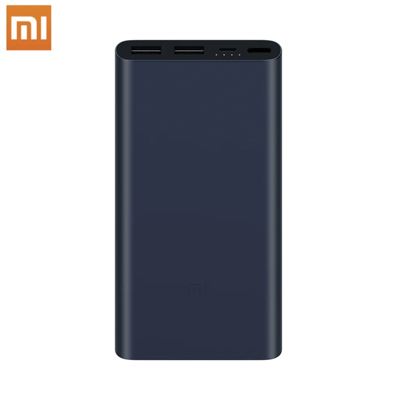 Xiao mi mi power Bank 2 18 Вт 10000 мАч Быстрая зарядка Dual-USB Alu mi nium power bank быстрое зарядное устройство Портативный внешний аккумулятор