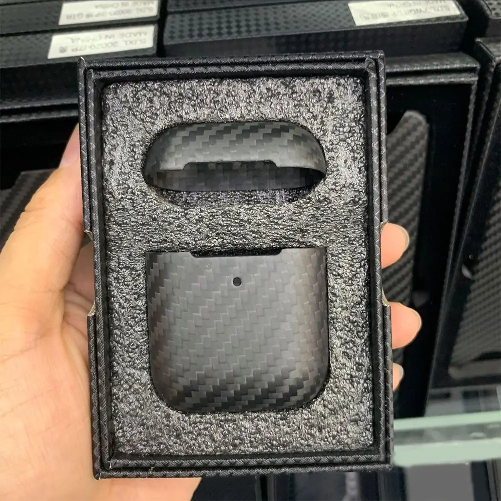 Чехол для наушников BEESCLOVER из углеродного волокна для Apple AirPods 1/2, беспроводной Чехол, полный защитный чехол s, аксессуары для наушников r25