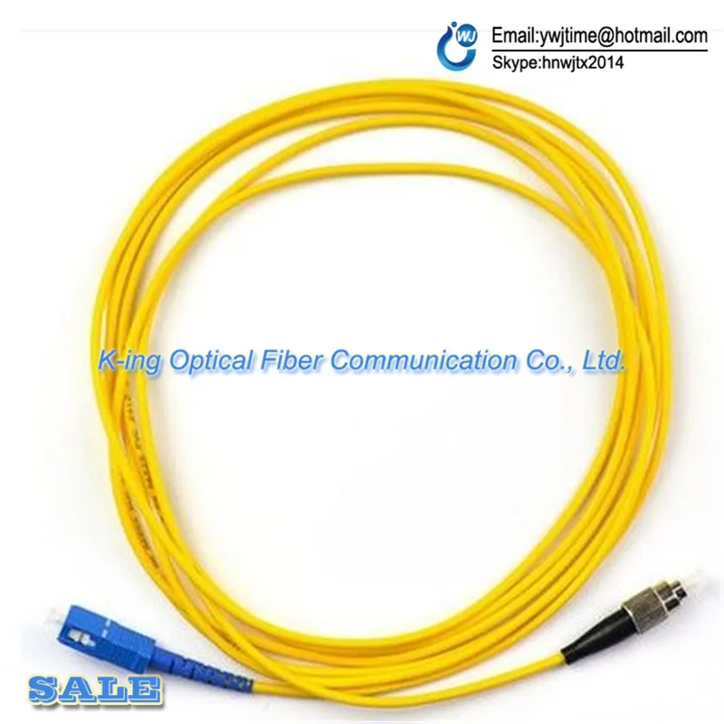 10 шт./лот SC FC Один многожильный волоконно оптический кабель джемпер 5 метров