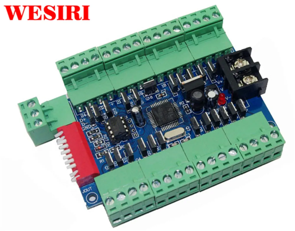 24-канальный декодер DMX512 8 групп RGB выход 24CH DMX светодиодный контроллер для