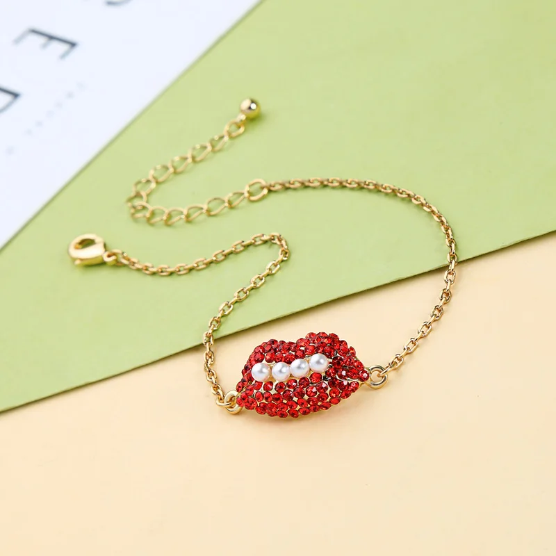 Уникальный простой дизайн браслет модный винтажный Красный акриловый