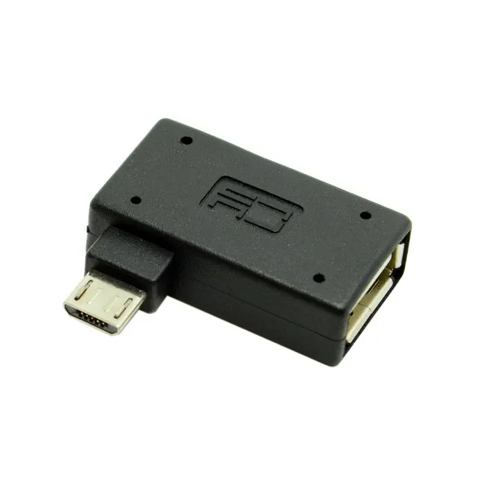 90 градусов ультра плоский левый Угловой Micro USB 2 0 хост-адаптер OTG для Galaxy S3 S4 S5 Note2