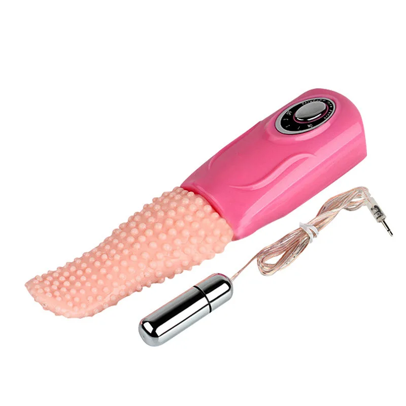 Водонепроницаемый силиконовый стимулятор орального секса с языком 3 скорости