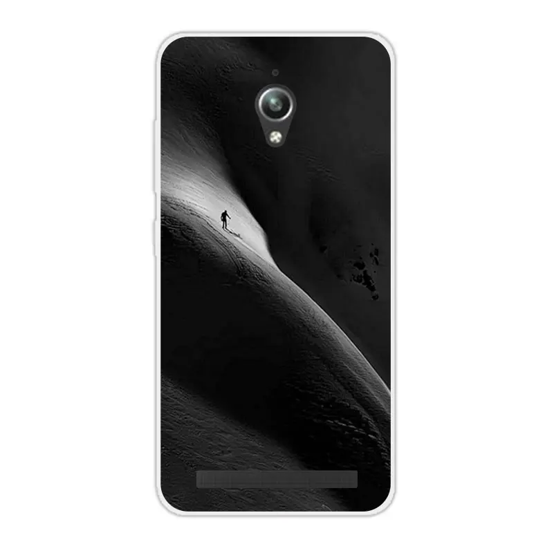 Силиконовые чехлы для Asus Zenfone Go ZC500TG телефонов ZC ZC500 500 500TG TG END WOLF прозрачная задняя