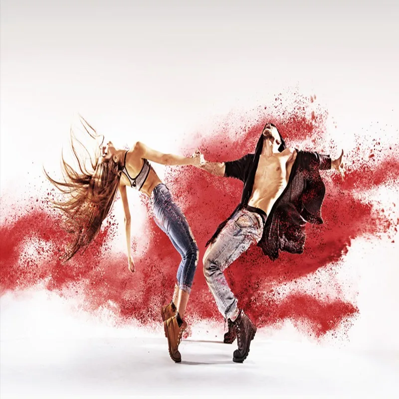 Пользовательские 3d росписи современный дизайн Европа молодежи всплеск фон