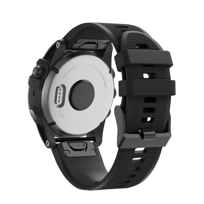 Сменный ремешок для часов быстросъемный силиконовый Garmin Fenix 5X Plus