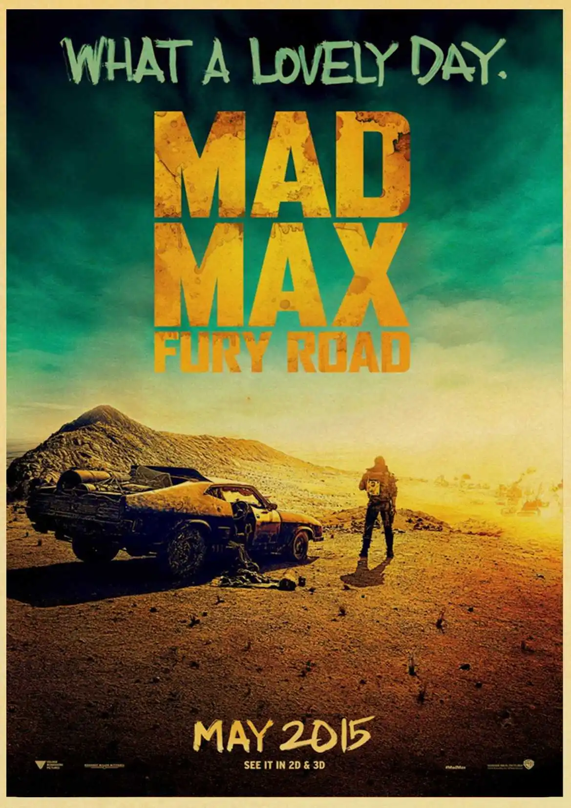 Фильм плакат MAD MAX Арт Ретро плакат Принт фильм картина для гостиной украшение стены живопись обои