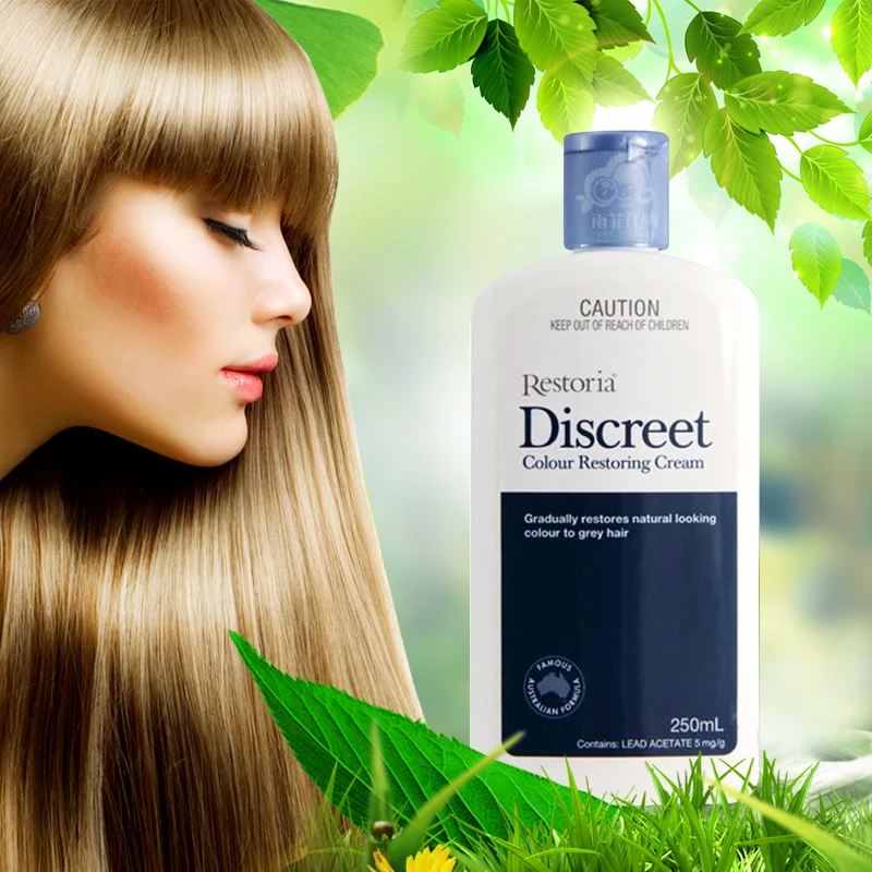 Restoria Discreet Colour Restoring Cream/ Lotion, Hair Care 250ml Grey Hair Treatment Reduce Grey Hair - Suitable for Men &Women image 2