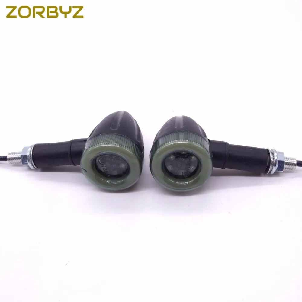 ZORBYZ Универсальный мотоцикл светодиодные янтарные лампы Задний сигнал поворота
