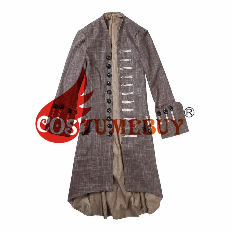 Only Jacket CostumeBuy капитан Джек Воробей куртка жилет брюки Пираты Карибы мертвецы скажите нет сказки Salazar's Revenge наряд L920 - Цвет: Only Jacket