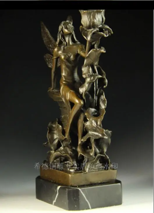 Китайская Бронзовая мраморная Статуэтка ругоза розовая бабочка женская