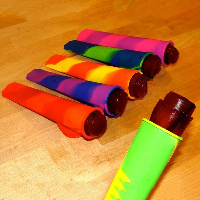 Силиконовая форма для мороженого с крышкой|popsicle mould|silicone ice popsilicone pop mold |