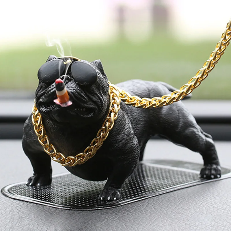 Car Dog Decor Interior Simulation Bully Doll Accessories Ornaments F-Best | Автомобили и мотоциклы