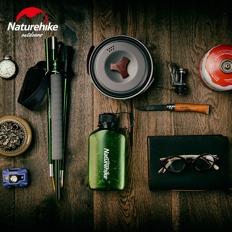 Спортивная бутылка для воды NatureHike 450 мл пластиковая уличная чашка пищевой класс