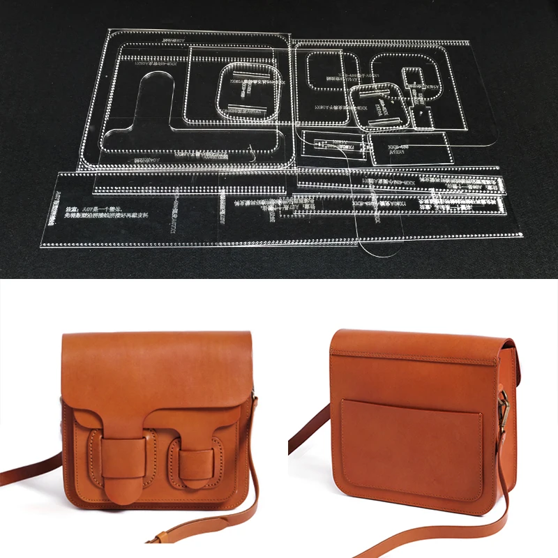 Ручная женская сумка на плечо акриловый шаблон кожаный узор DIY хобби кожевенное