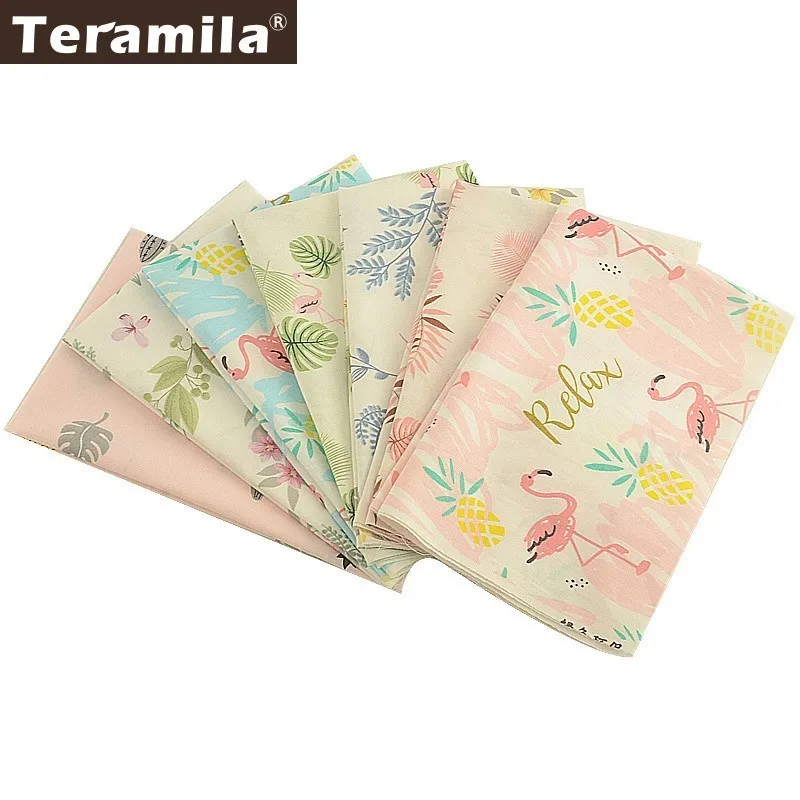 Teramila, хлопок, ткань, 40 см x 50 см, 7 шт., животный дизайн, Telas, домашнее украшение, сделай сам, подушка, лоскутное шитье, Tissu