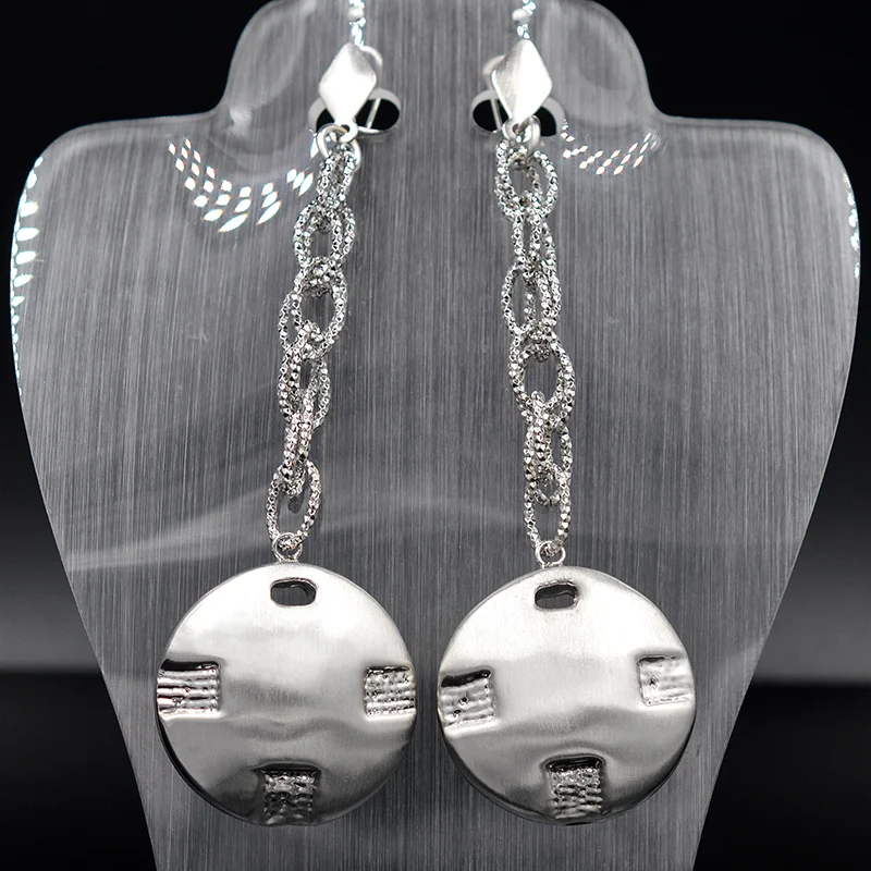 Sunny Jewelry модные ювелирные изделия 2020 женские длинные висячие серьги медные