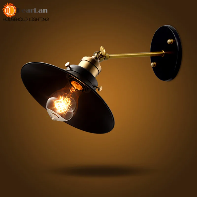 Американский винтажный настенный светильник для помещений прикроватные