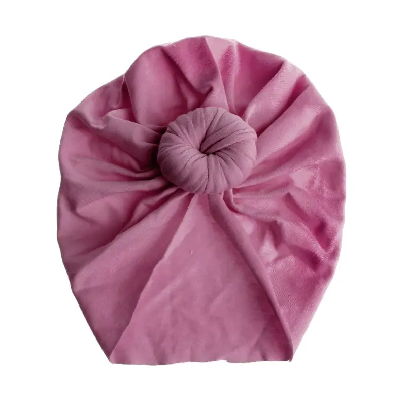DPK Baby Turban Top Knot Hat Toddler Kids Boy Girl India Beanie Hat Lovely Soft Newborn Headwear Photography Props Accessories - Цвет: DPK