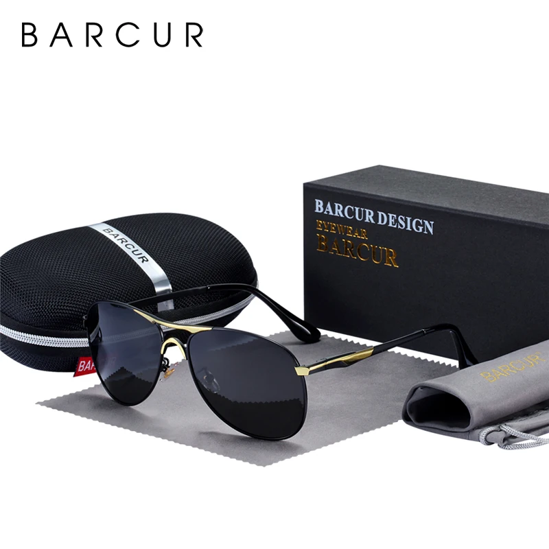 Солнцезащитные очки BARCUR s8712 мужские поляризационные дизайнерские брендовые