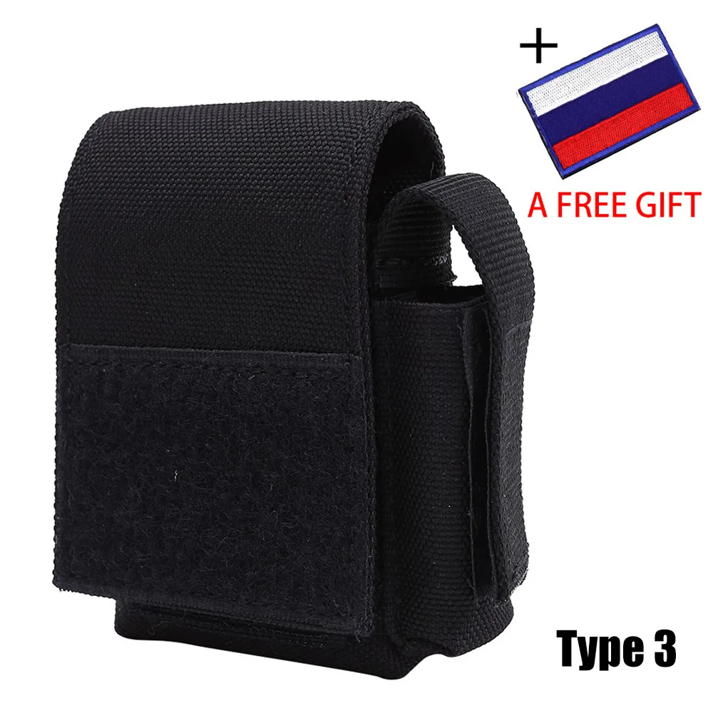 Style 3 Тактический чехол военный MOLLE EDC сумка Портативная сумка на талию наружная охотничья Сумка для кемпинга аксессуар сумки Универсальный снаряжение с мешком патч - Цвет: Style 3