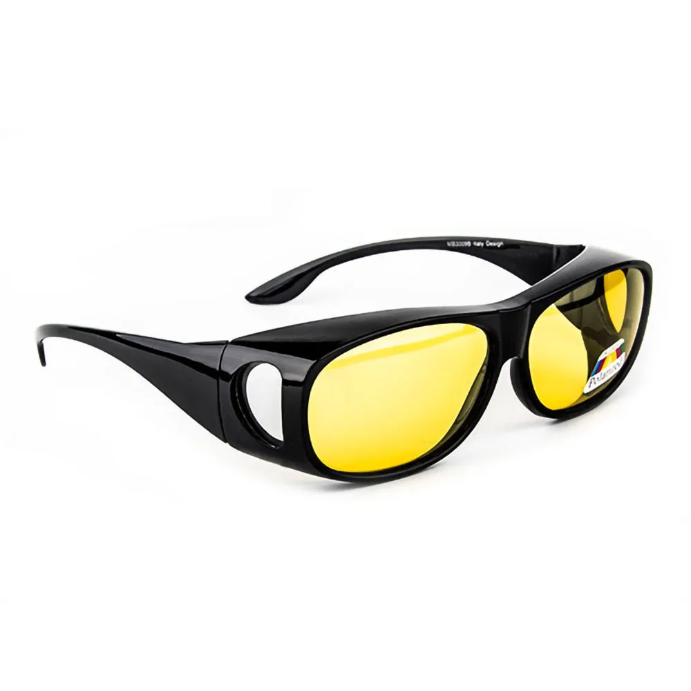 Bright Black Yellow Винтажные Поляризованные очки для мотокросса, очки для мотокросса, защита от ультрафиолета, ветрозащитные очки для верховой езды в стиле ретро, мотоциклетные байкерские очки для мотошлема - Цвет: Bright Black Yellow