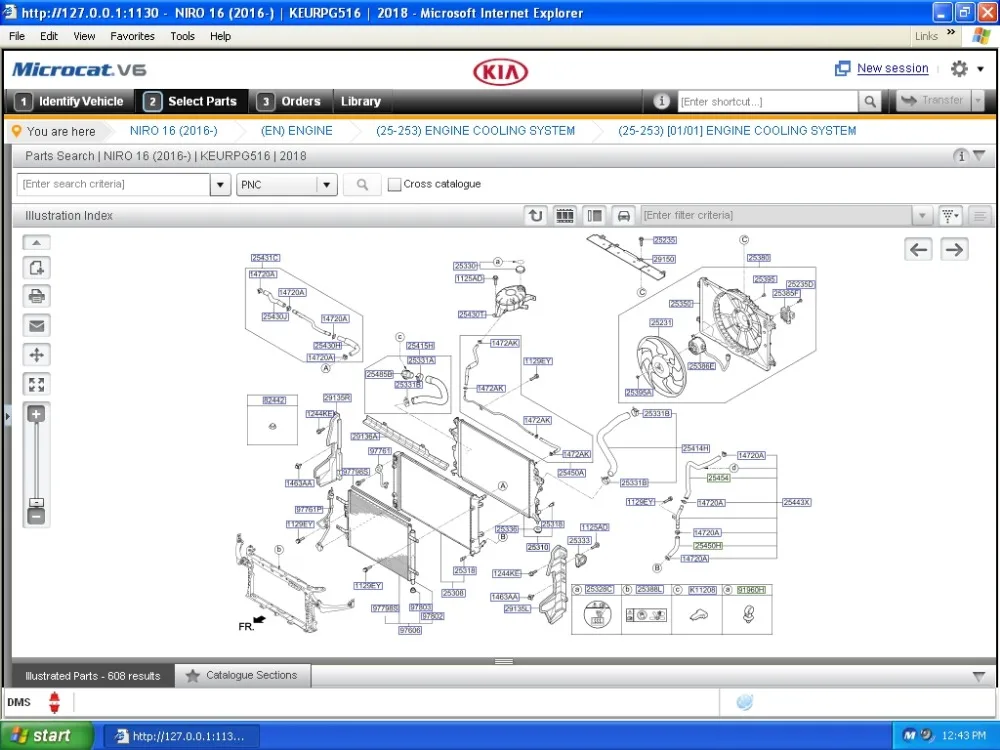 M CAT V6 [12/2018] каталог запчастей для всех автомобилей KIA. VMWare|ПО| |