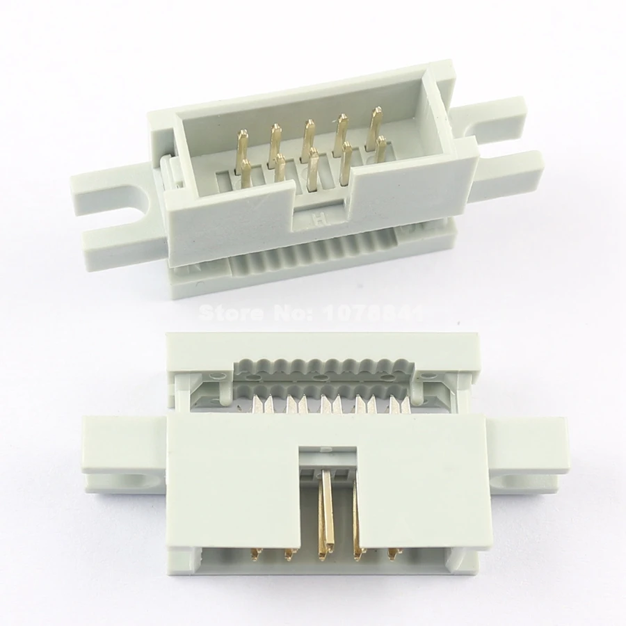 10 шт. 2 54 мм Шаг 2x5 Pin контактный разъем прямой IDC Тип кабель Разъем заголовки