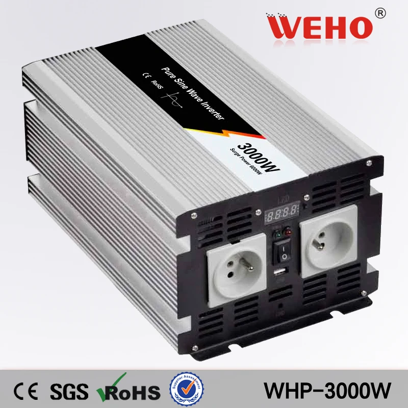 (WHP-3000-122)3000 Вт Инвертор немодулированной синусоидальной волны 12 В постоянного