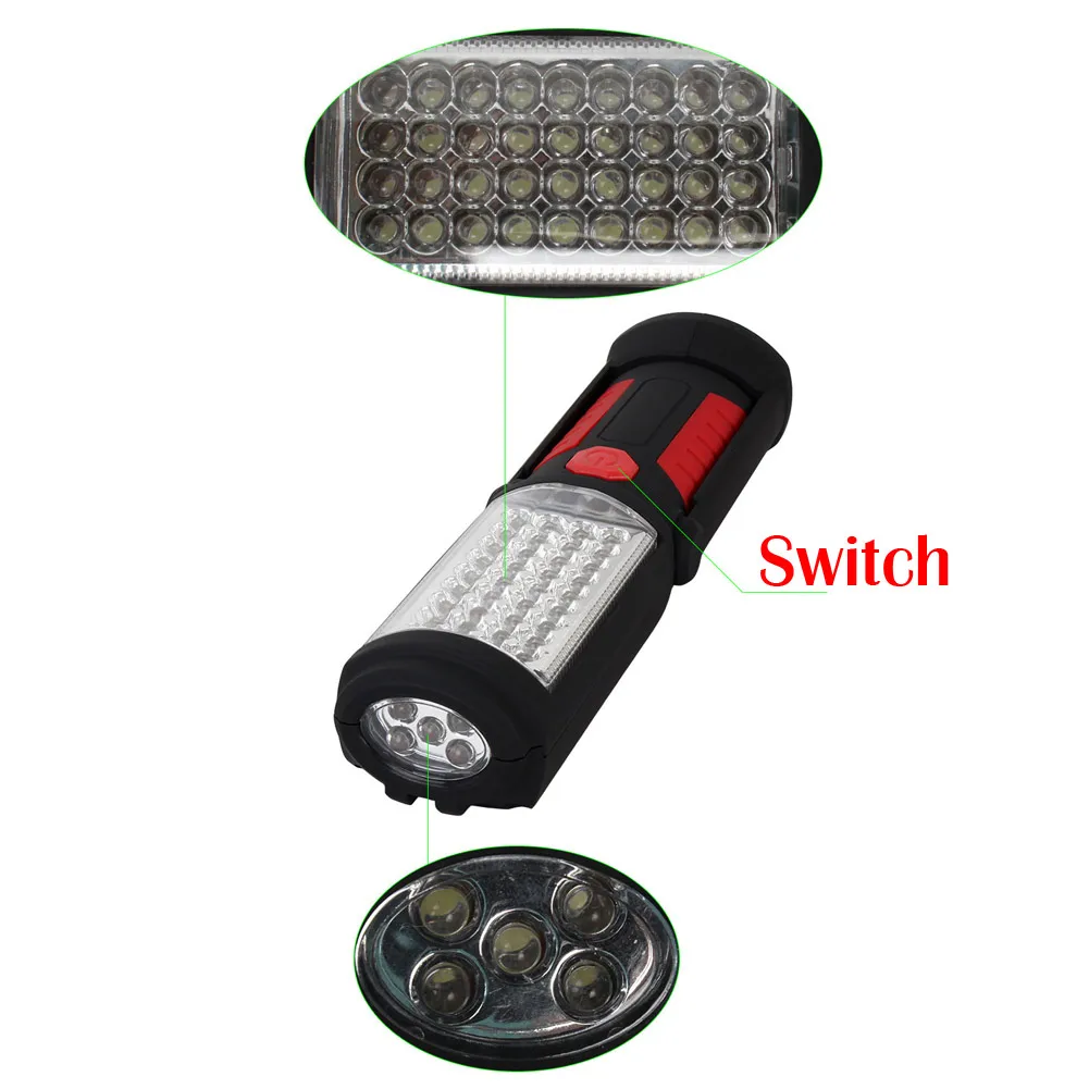 Портативный 36 + 5 светодиодный фонарик Кемпинг Аварийный Рабочий светильник