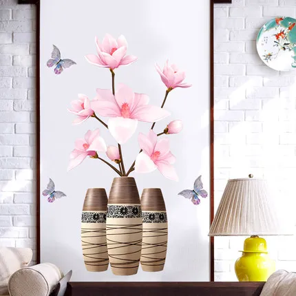 70*100 см DIY винтажный постер Lotus виниловая настенная наклейка в китайском стиле 3D