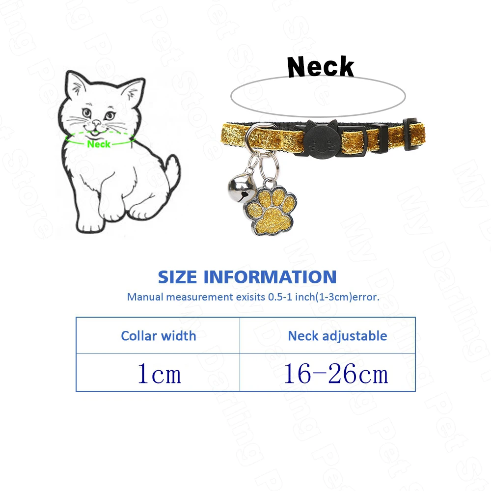 Индивидуальный ошейник с колокольчиком для домашних животных кошек Котят щенков