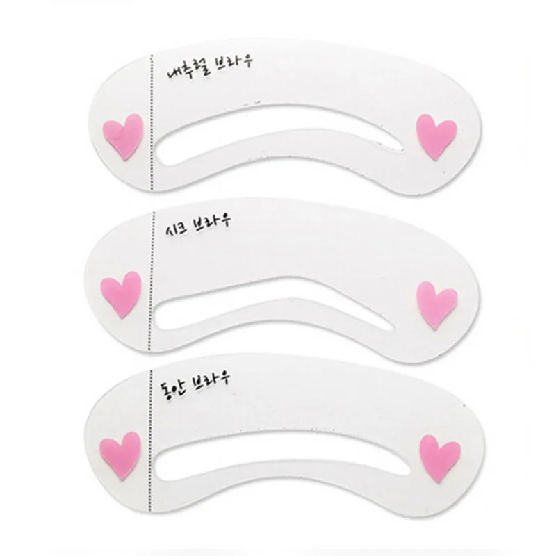 3 шт. многоразовые для бровей трафареты груминга шаблон рисования карточные