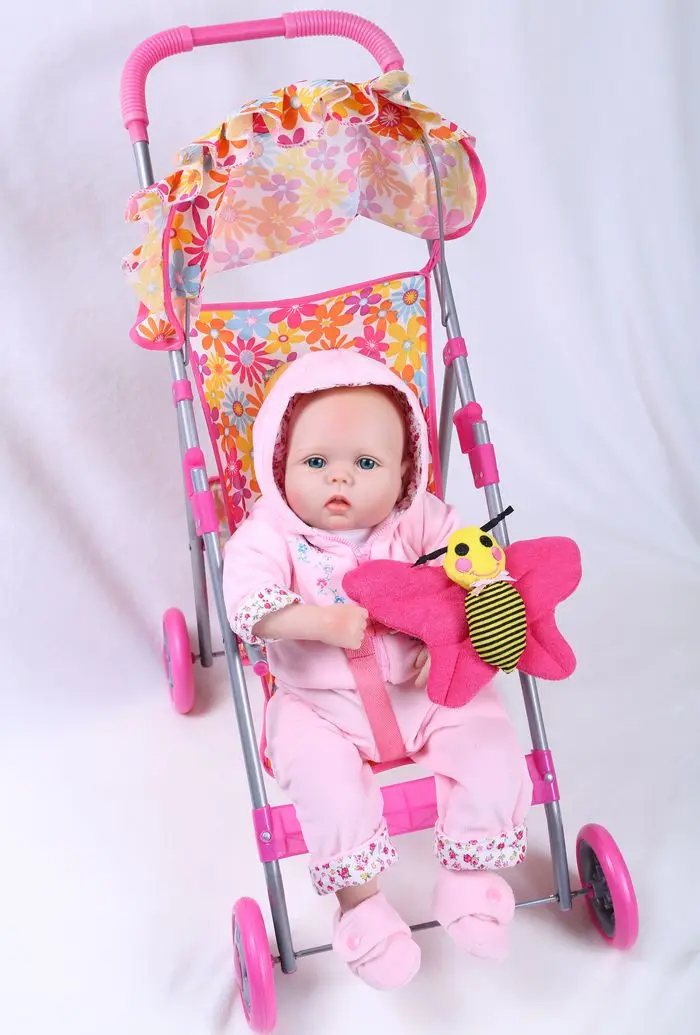Кукла bebe Reborn мягкая силиконовая с большими глазами 49 см рождественский