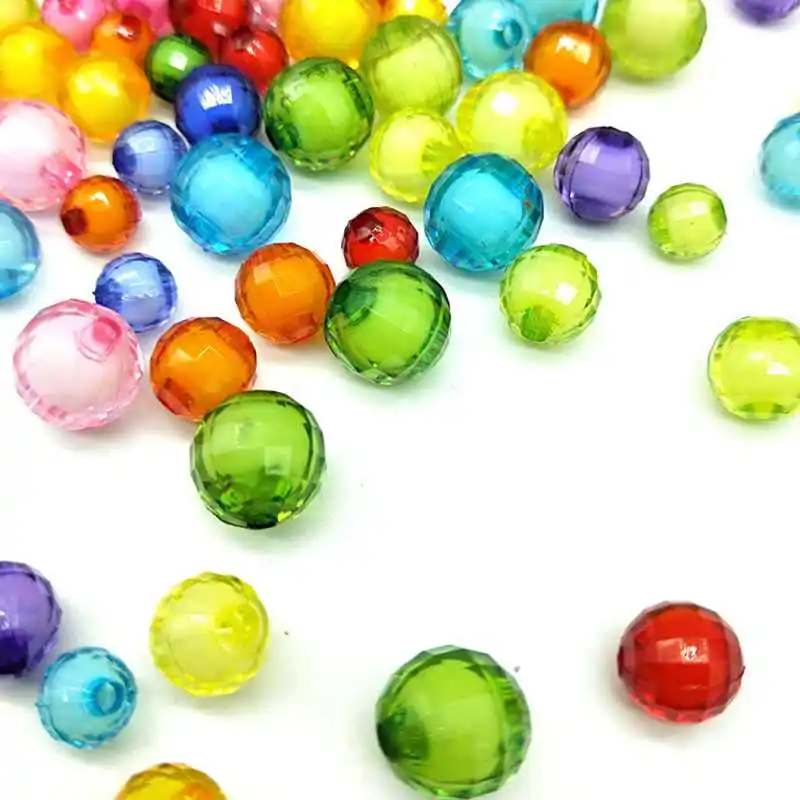 DIY 8/10/12 мм 100/50/30 шт. дешевые круглые бусины из акриловой смолы конфетных цветов